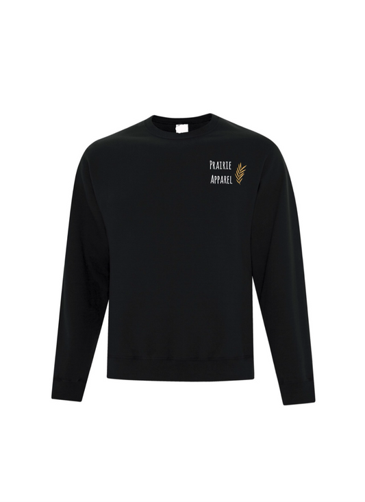 Prairie Apparel Coal Black Crewneck Classic