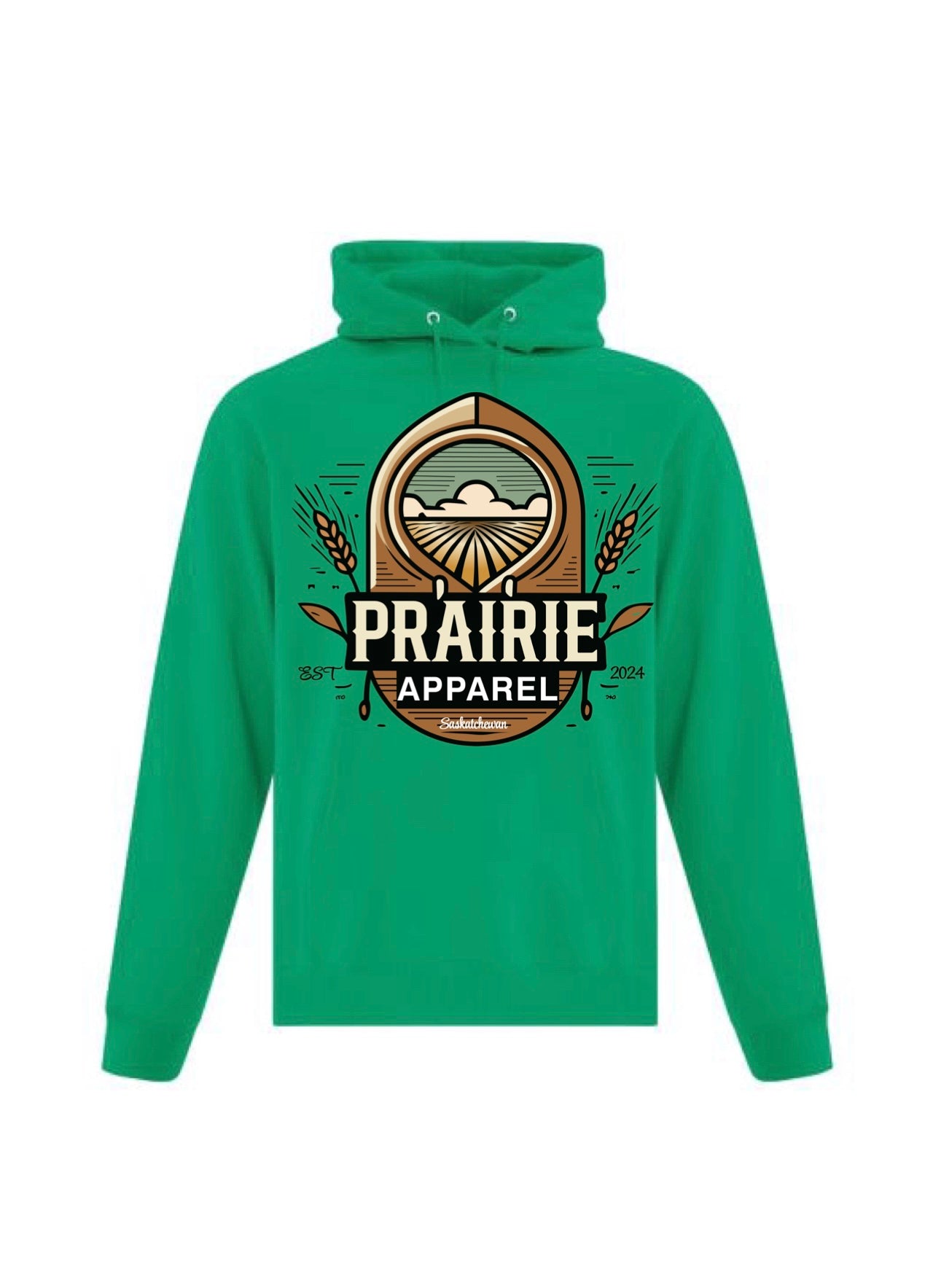 Prairie Apparel Rider Green Hoodie 2.0