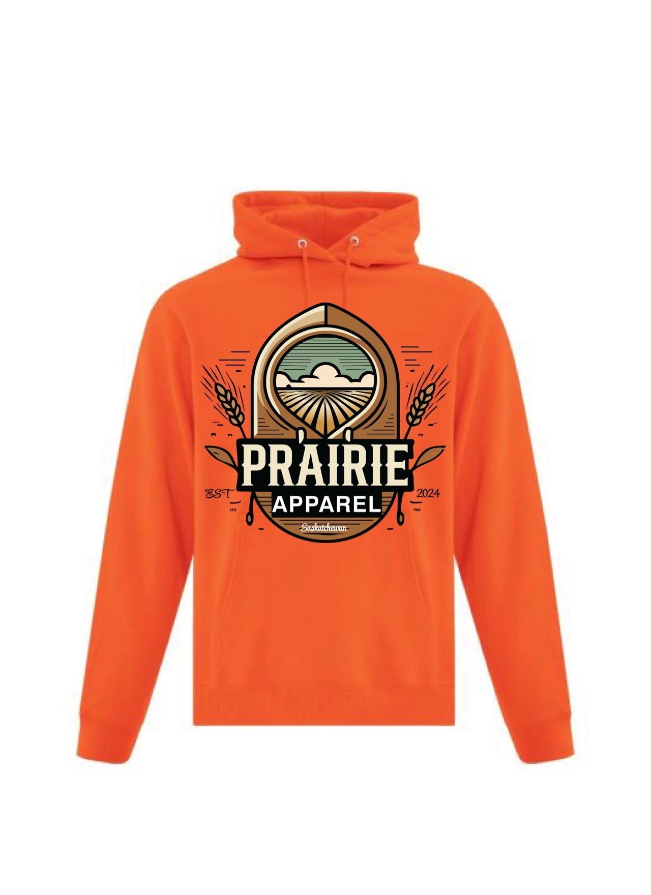 Prairie Apparel Pumpkin Orange Hoodie 2.0