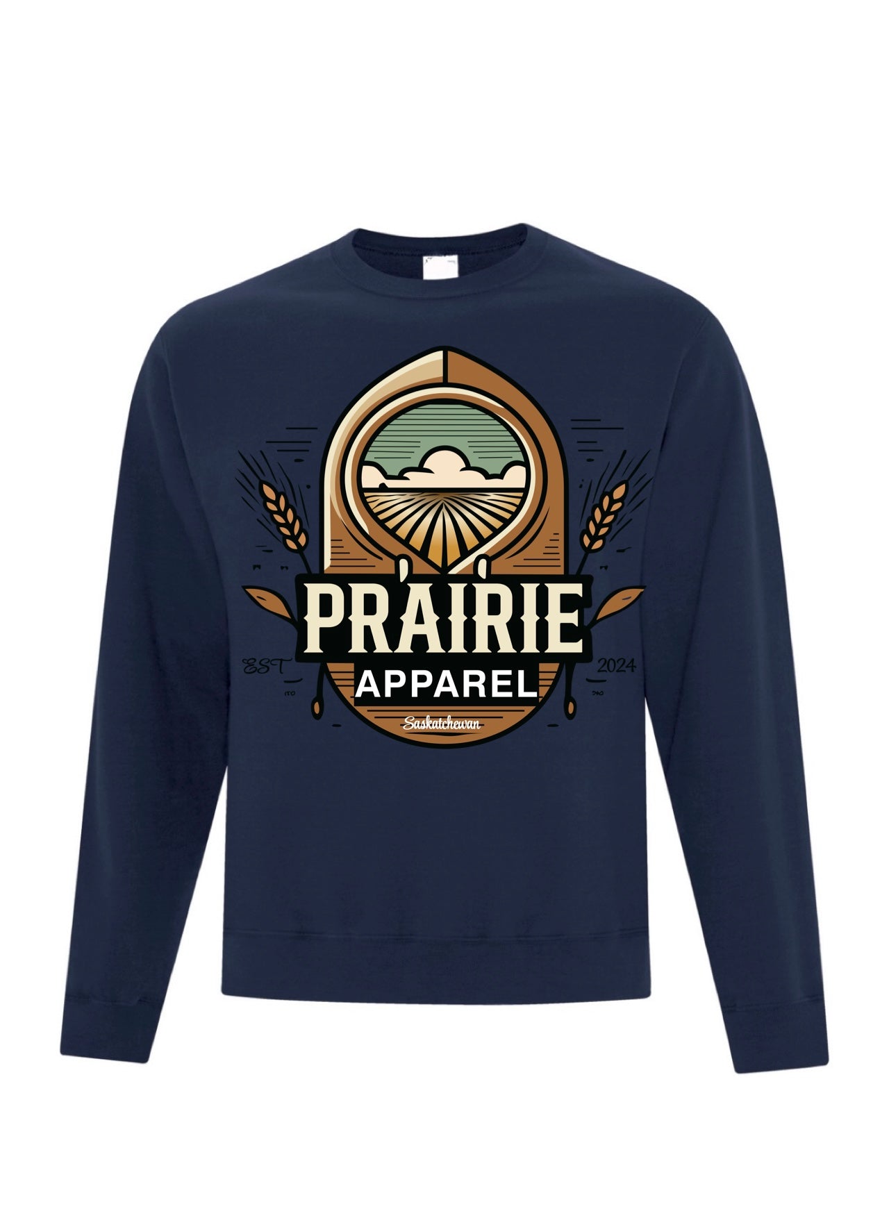 Prairie Apparel Blueberry Blue Crewneck 2.0