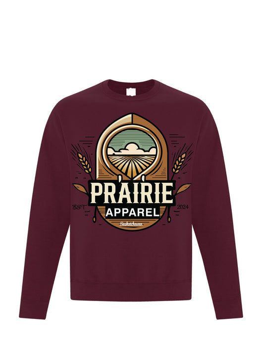 Prairie Apparel Cherry Red Crewneck 2.0