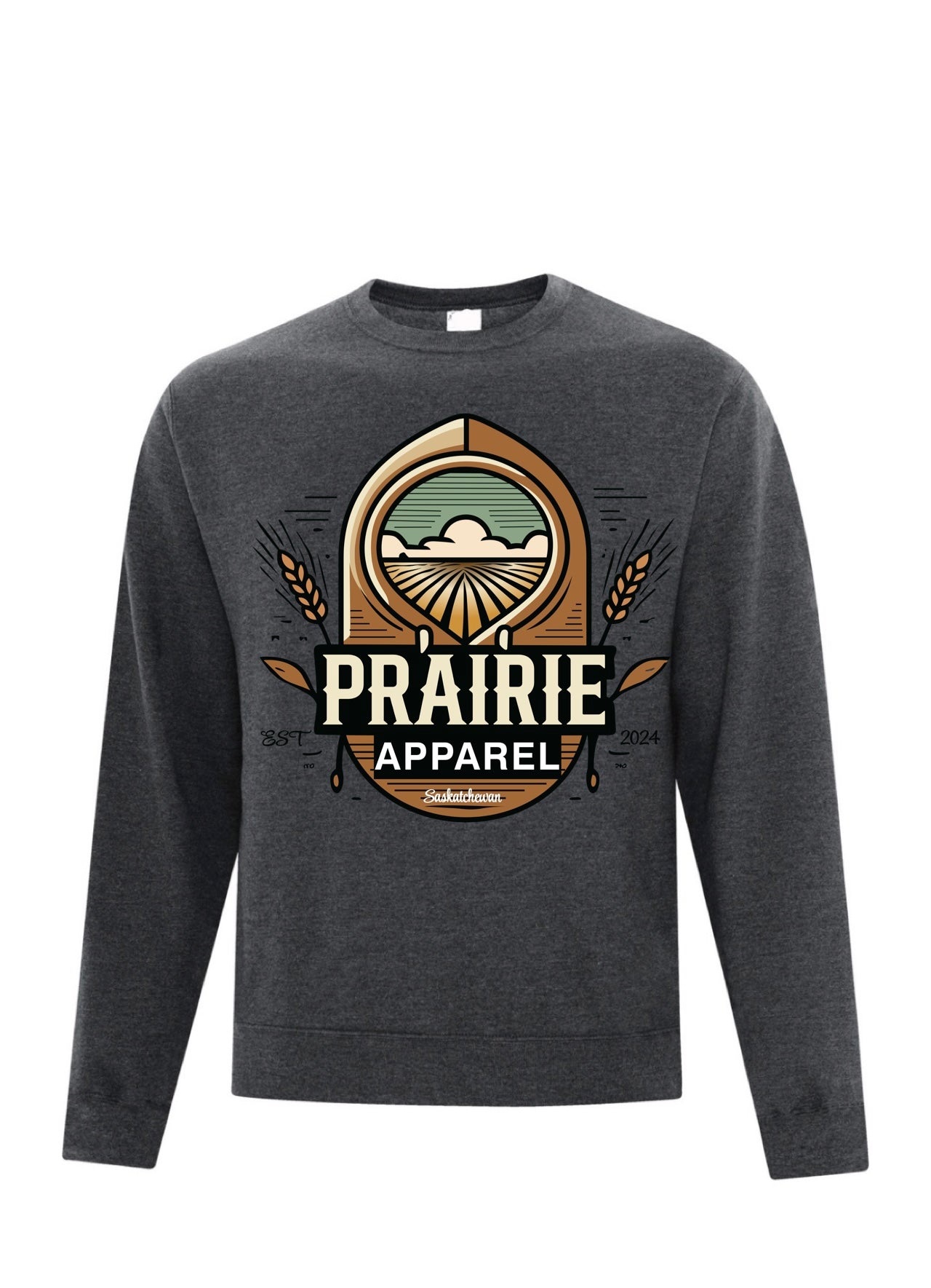 Prairie Apparel Wolf Grey Crewneck 2.0