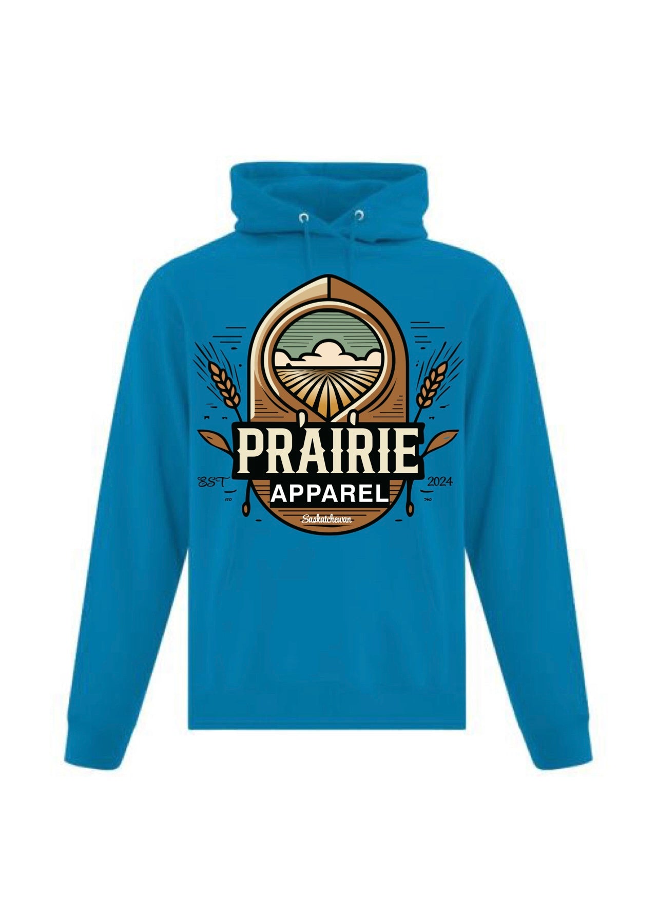 Prairie Apparel Peacock Blue Hoodie 2.0